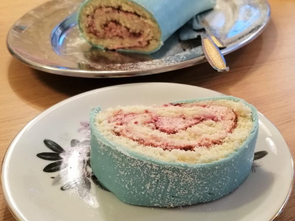 Marzipan-Coated Cake Roll