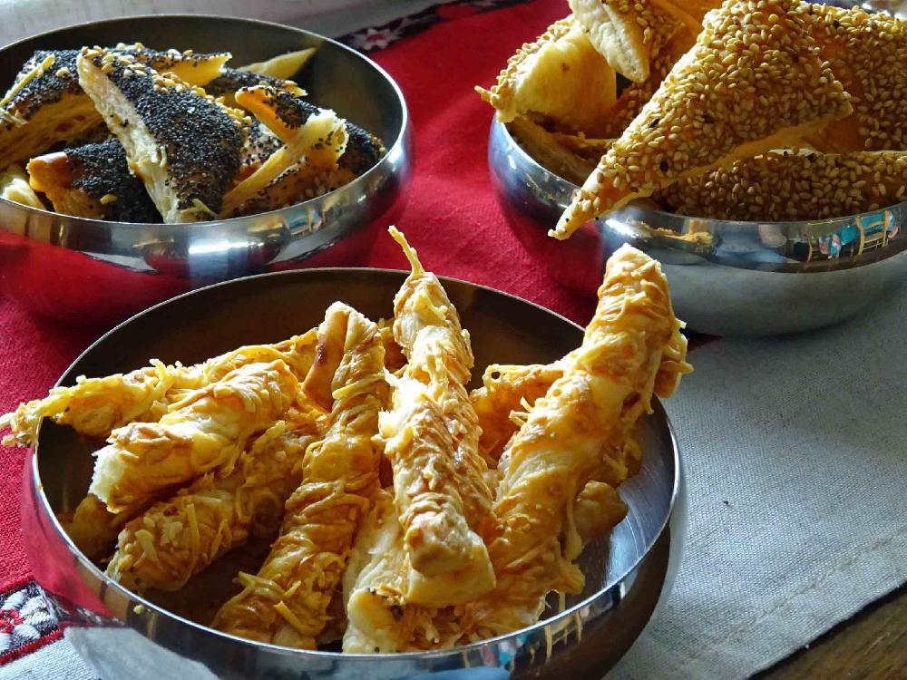Puff pastry appetizers