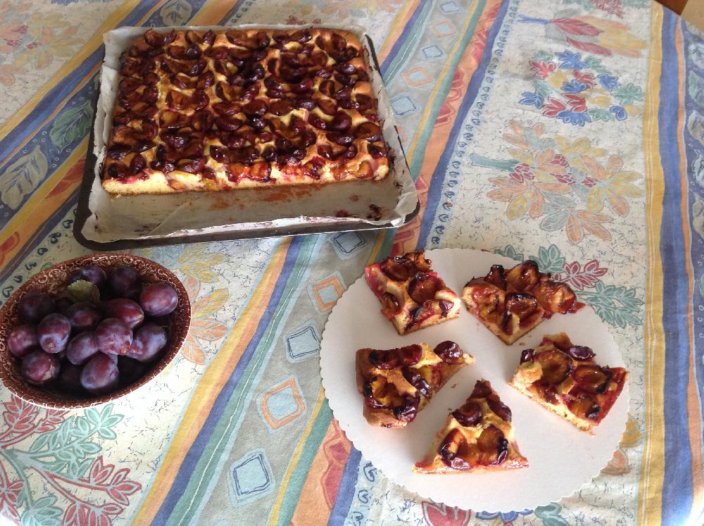 German plum cake (Zwetschgendatschi)