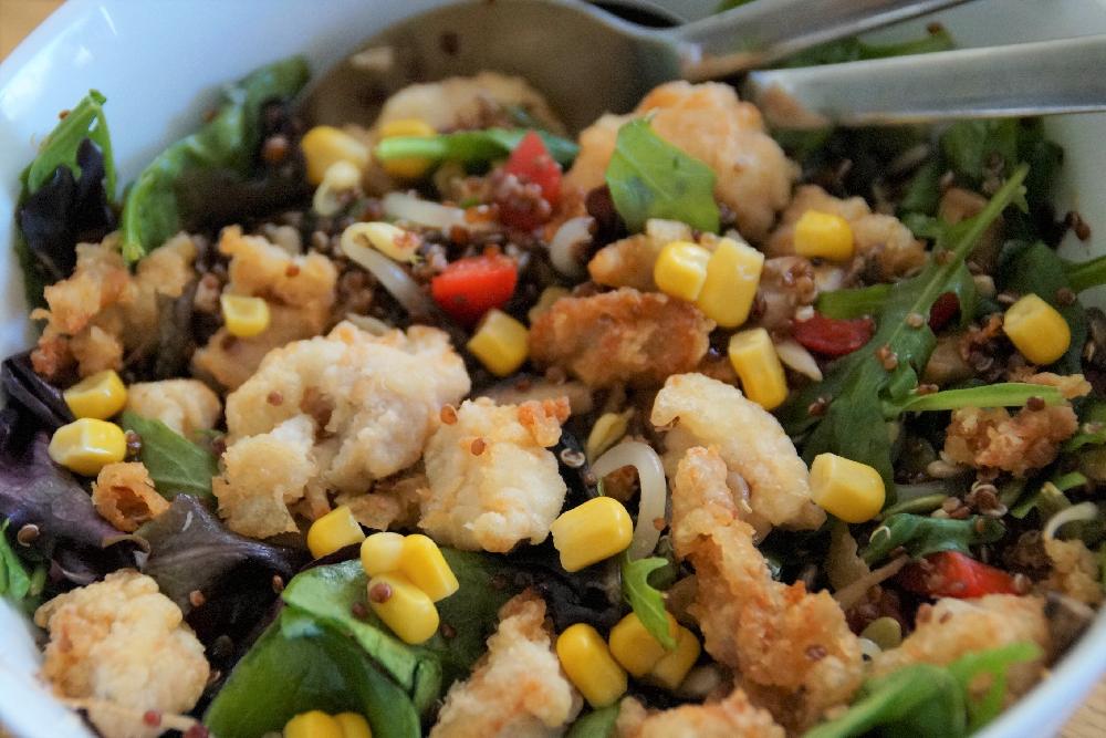 Chicken and red quinoa salad picture