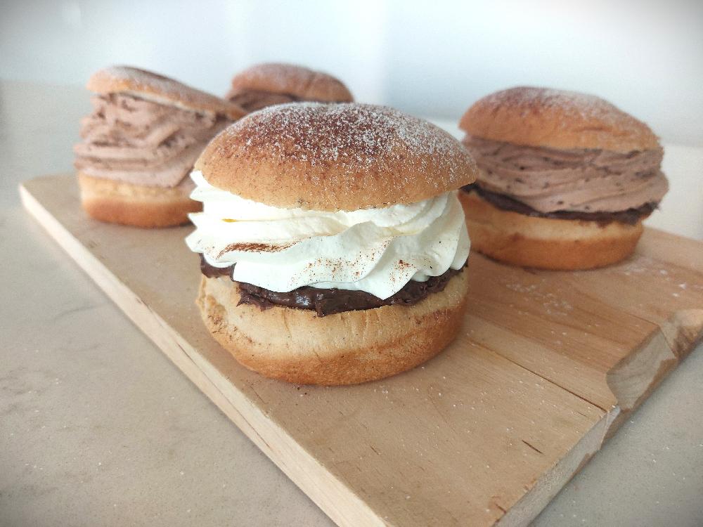 Vanilla and Nutella Semlor