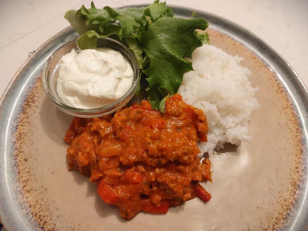 Vegetarian Kebab with Rice