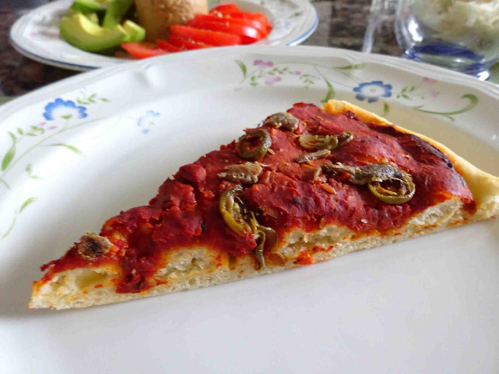 Pizza with anchovies