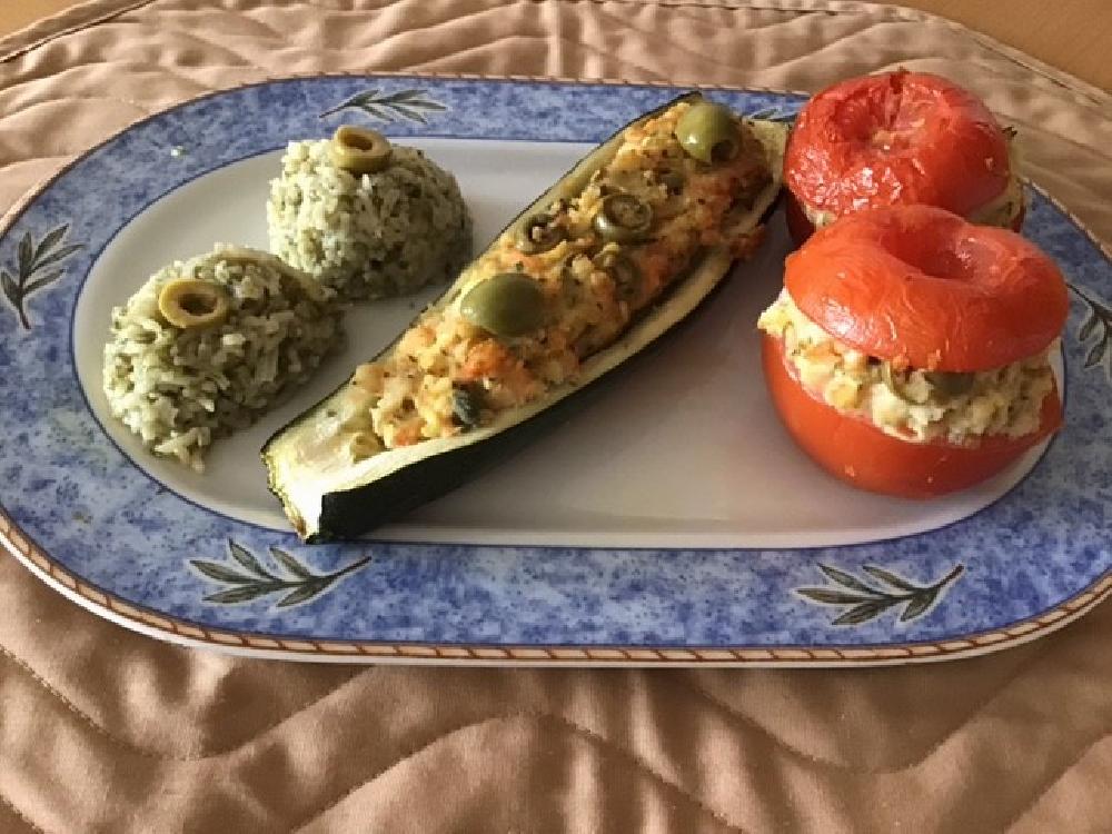 Stuffed Tomatoes and Zucchinis