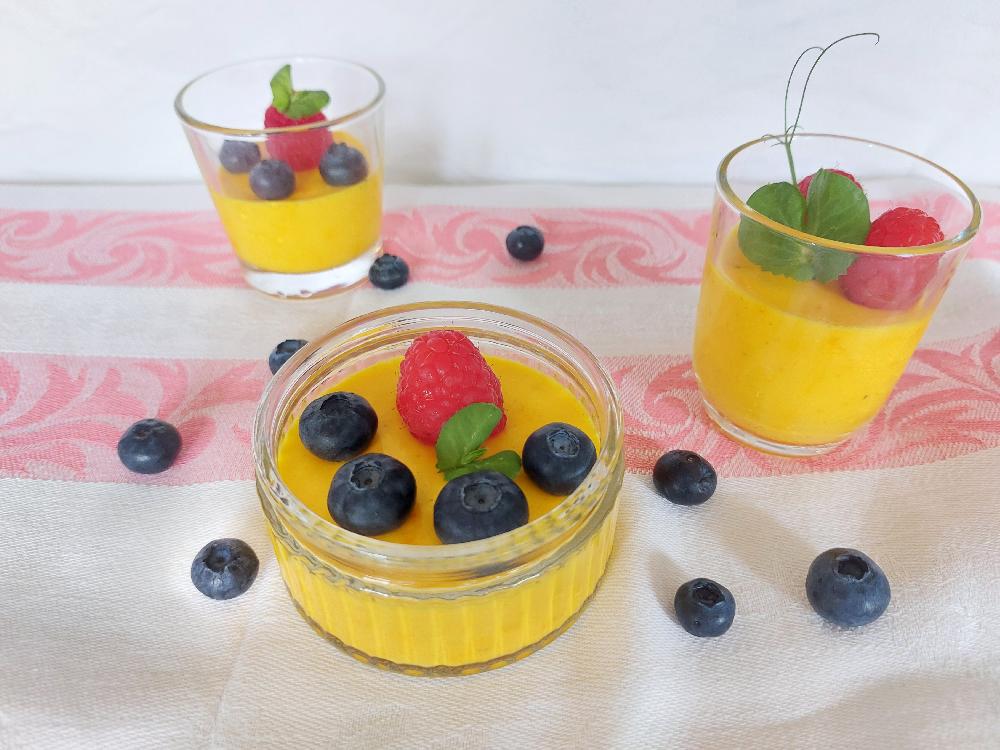 Saffron Yogurt Panna Cotta