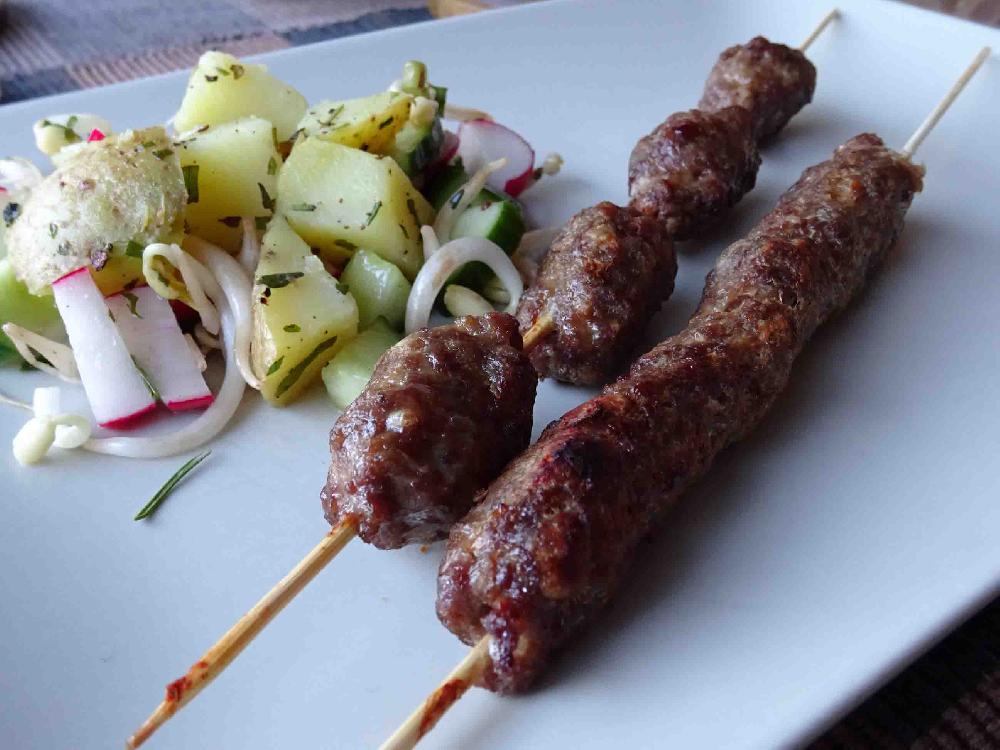 BBQ  Skewers of mince beef