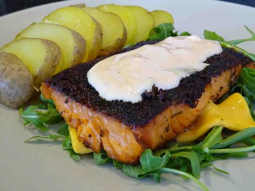 Salmon and potato picture