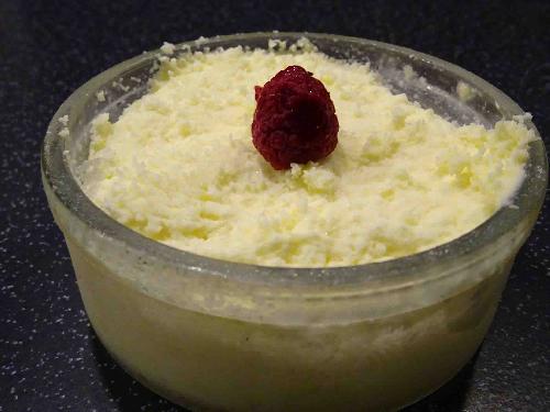 White chocolate mousse picture