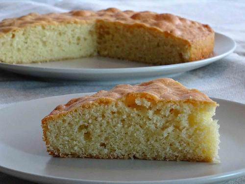 Sponge cake with almonds picture