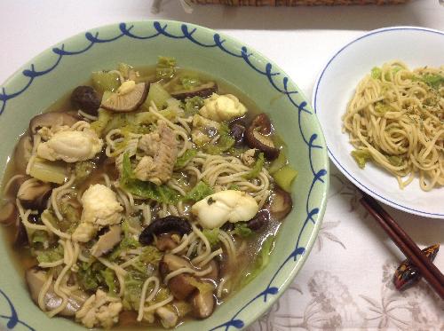 Fish soup with saké picture