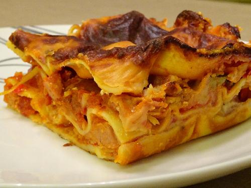 Sausage lasagna picture