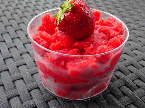 Strawberry sorbet picture
